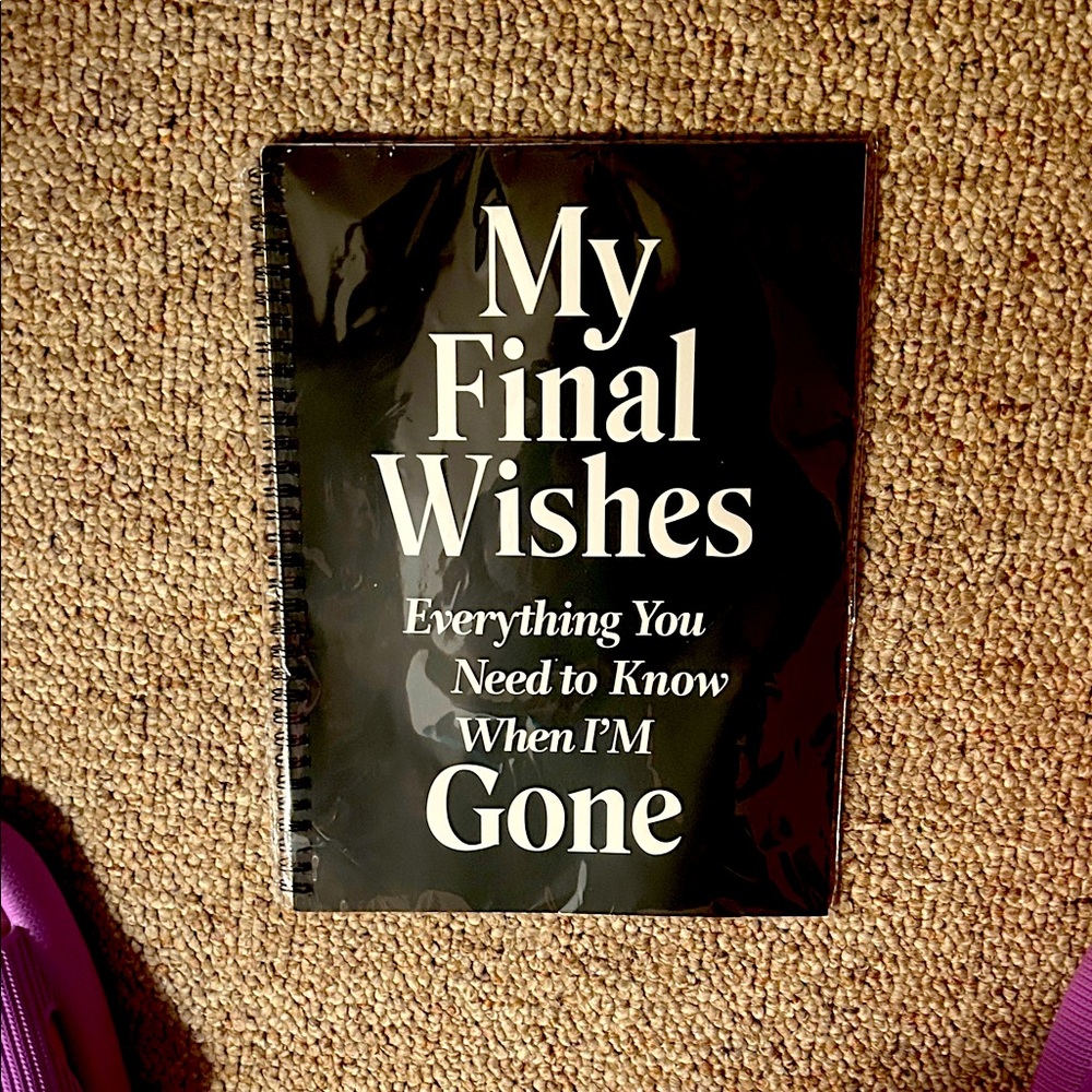 Black and White My Final Wishes Book